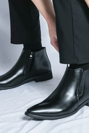 Men's Chinese European and American men's shoes Chelsea boots British style British Korean version of all stylish ankle boots