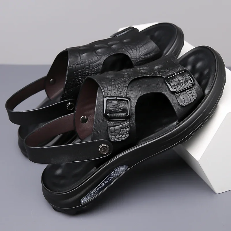 Comfy Men's Slippers Lightweight Man Half Drag Stylish Flip-flops Comfy Summer Sandals Quick Dry Wading Aqua Shoes for Male - Image 6