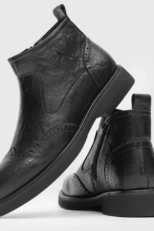 British Style Chelsea Boots for Man Hot-selling Casual Leather Boots Pure Color Versatile Ankle Botas New Designer High Top Shoe