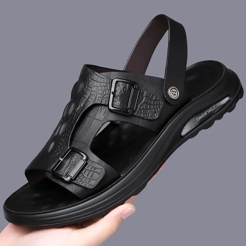 Comfy Men's Slippers Lightweight Man Half Drag Stylish Flip-flops Comfy Summer Sandals Quick Dry Wading Aqua Shoes for Male - Image 5